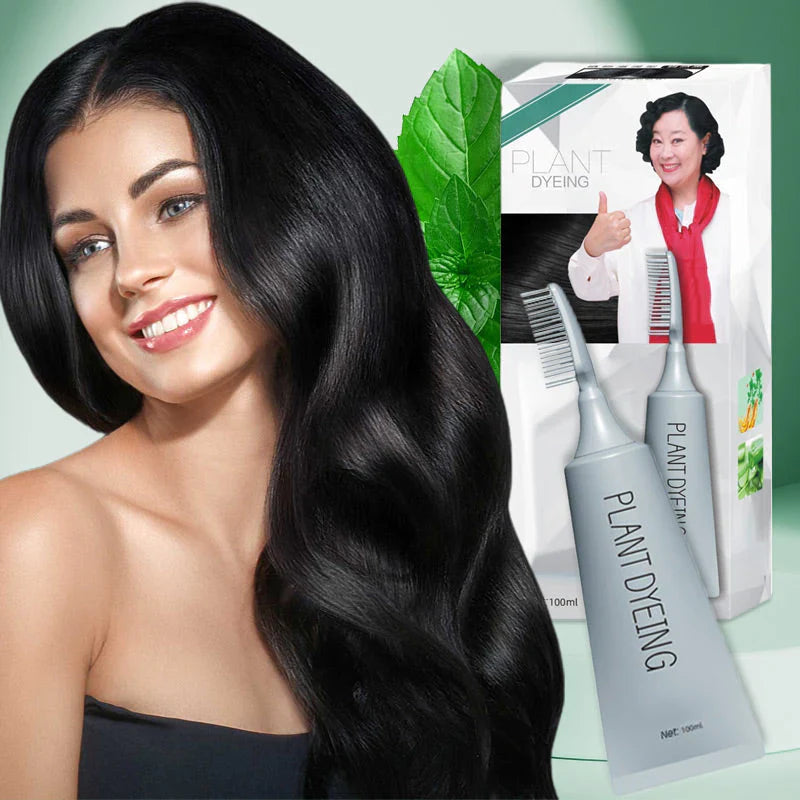 Combrané Plant-Based Comb Hair Dye Black - main product view of the applicator comb