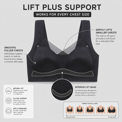 ComfyHold Prime™ Seamless Support Bra for All-Day Comfort