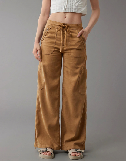 Concetta Baldovini™ Breathable Wide Leg Cargo Pants