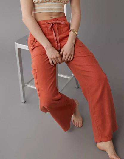 Concetta Baldovini™ Breathable Wide Leg Cargo Pants