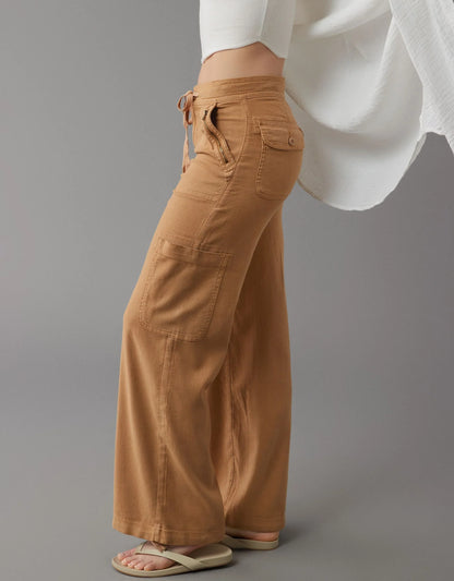 Concetta Baldovini™ Breathable Wide Leg Cargo Pants