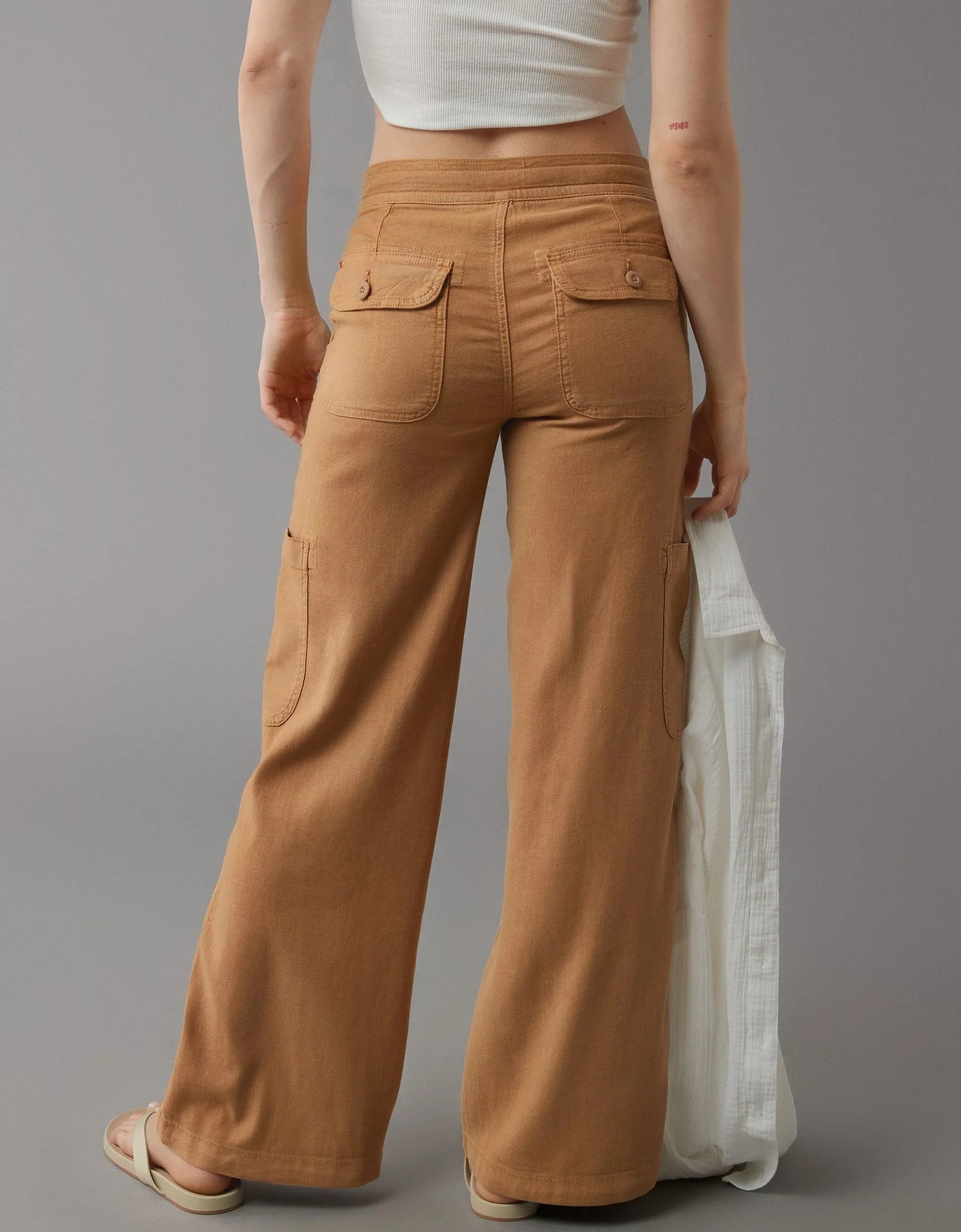 Concetta Baldovini™ Breathable Wide Leg Cargo Pants