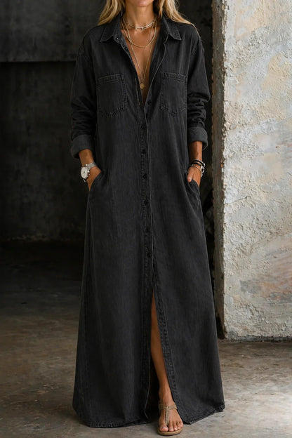 Concetta Iorizzo™ Versatile Split Denim Dress, Day to Night