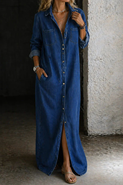 Concetta Iorizzo™ Versatile Split Denim Dress, Day to Night