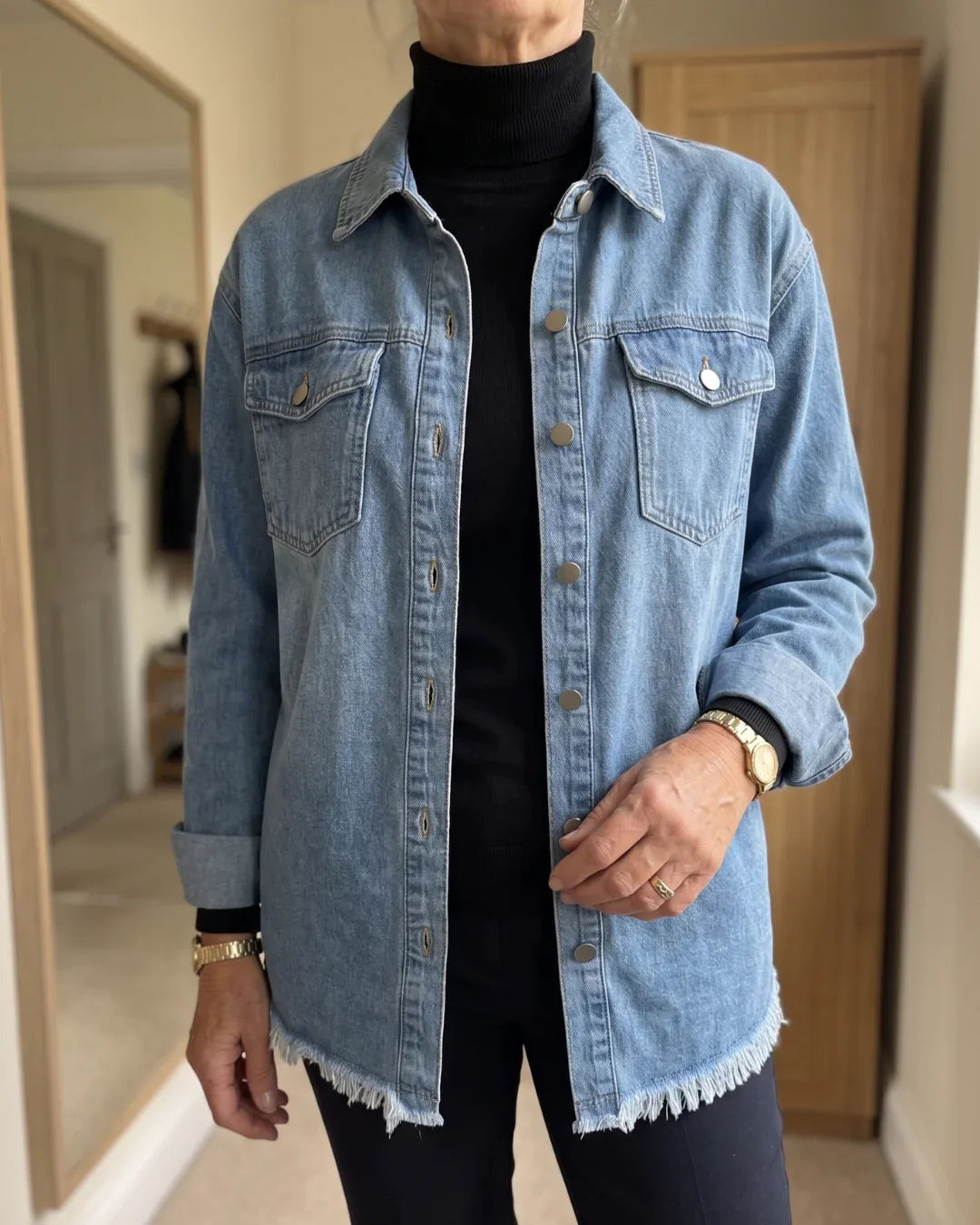 Concetta Iorizzo™ Versatile Split Denim Dress, Day to Night