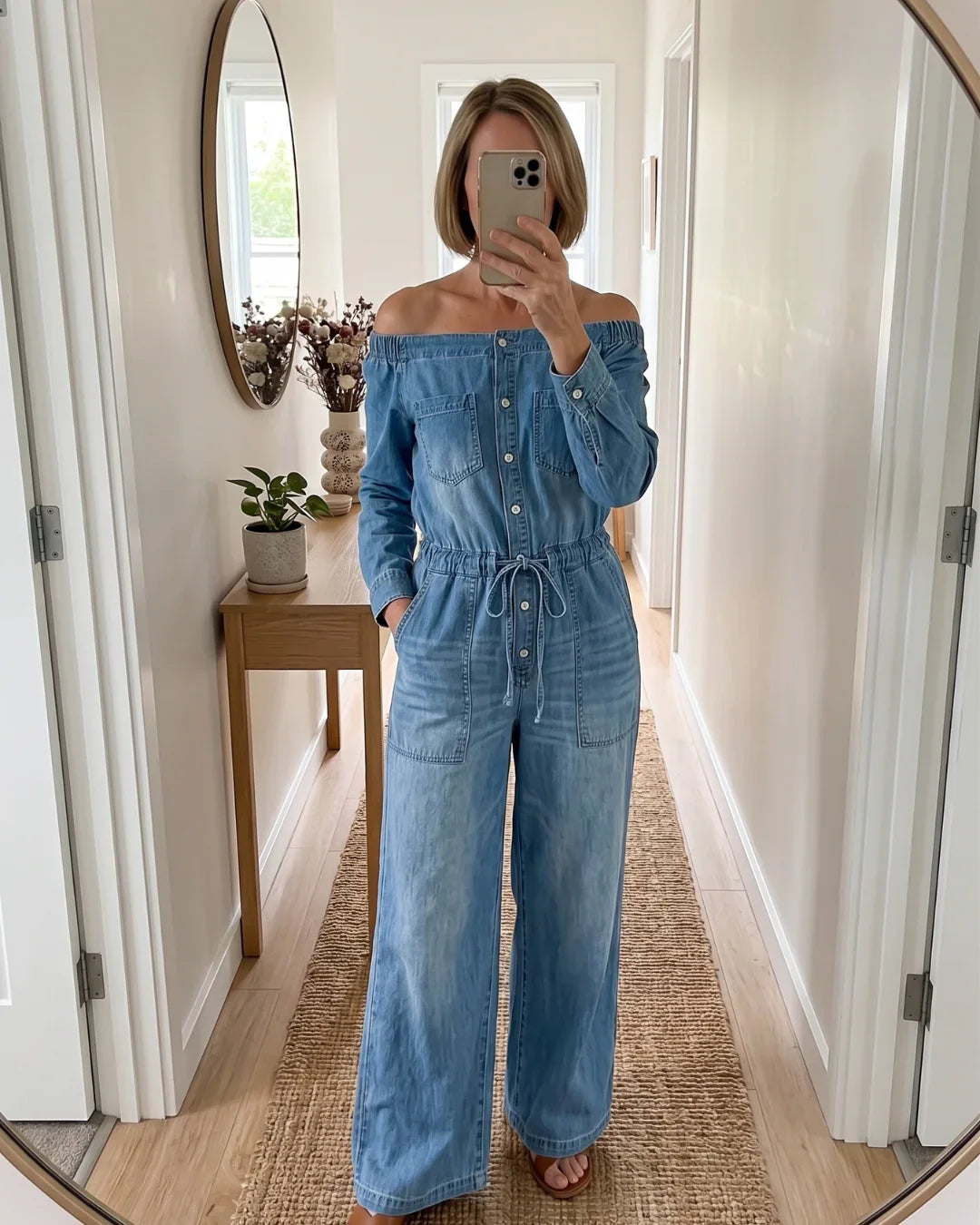 Concetta Iorizzo™ Versatile Split Denim Dress, Day to Night
