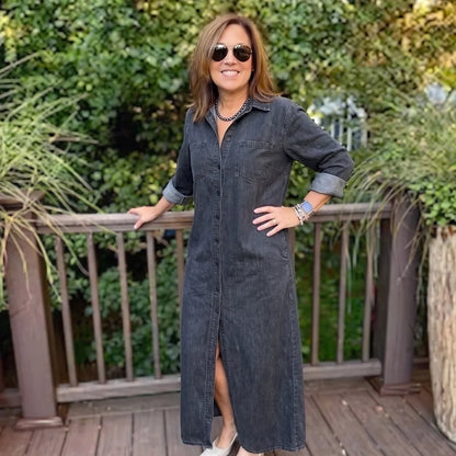 Concetta Iorizzo™ Versatile Split Denim Dress, Day to Night