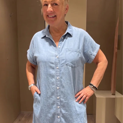 Concetta Iorizzo™ Versatile Split Denim Dress, Day to Night