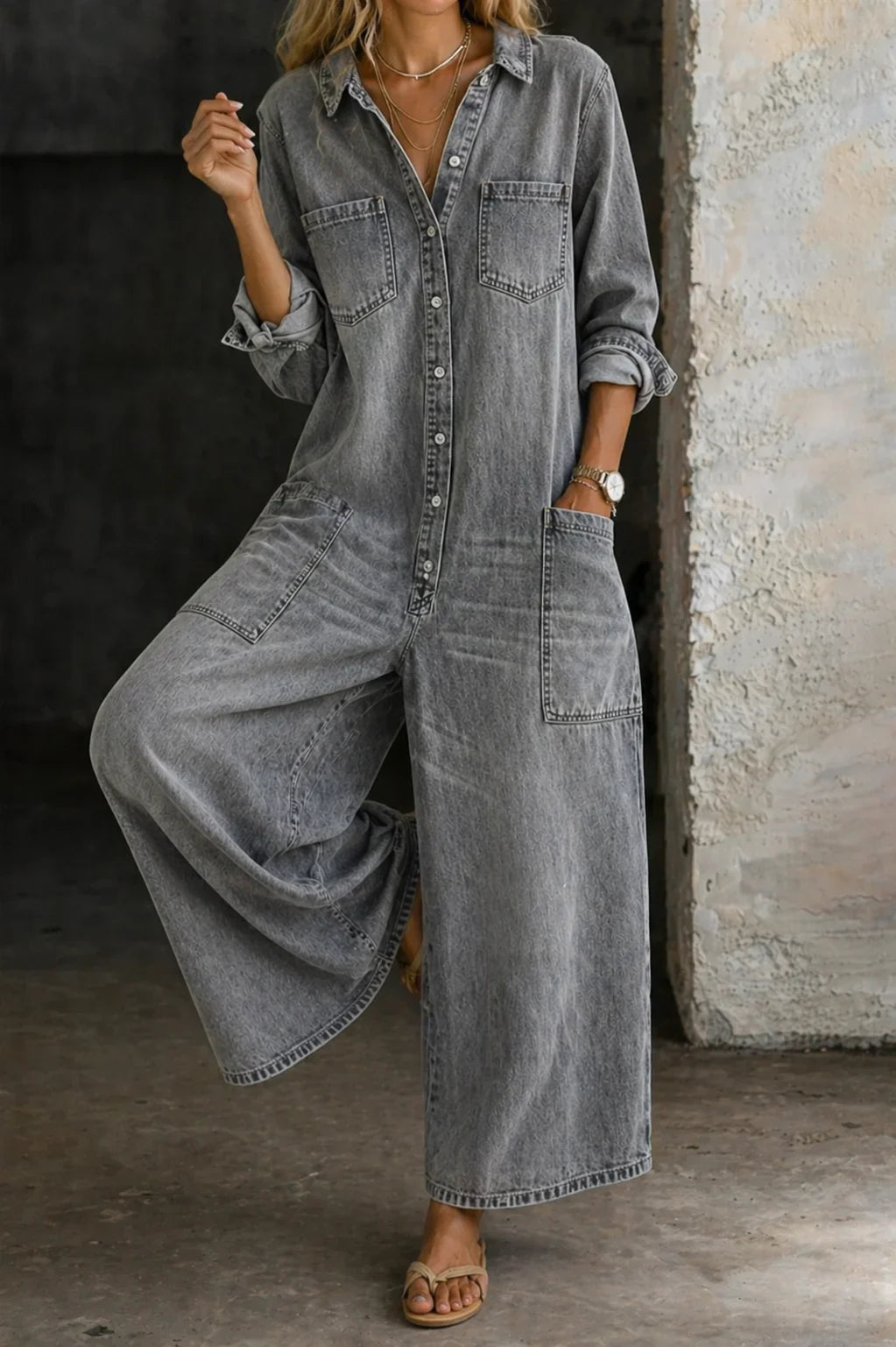 Concetta Iorizzo™ Versatile Split Denim Dress, Day to Night