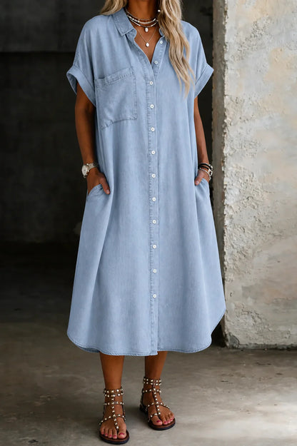 Concetta Iorizzo™ Versatile Split Denim Dress, Day to Night