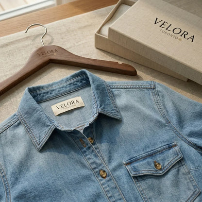 Concetta Iorizzo™ Versatile Split Denim Dress, Day to Night