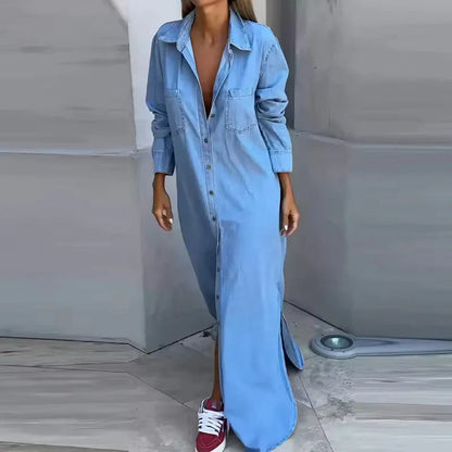 Concetta Iorizzo™ Versatile Split Denim Dress, Day to Night