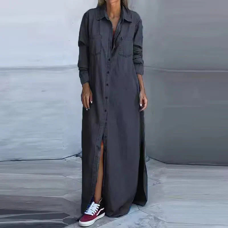 Concetta Iorizzo™ Versatile Split Denim Dress, Day to Night