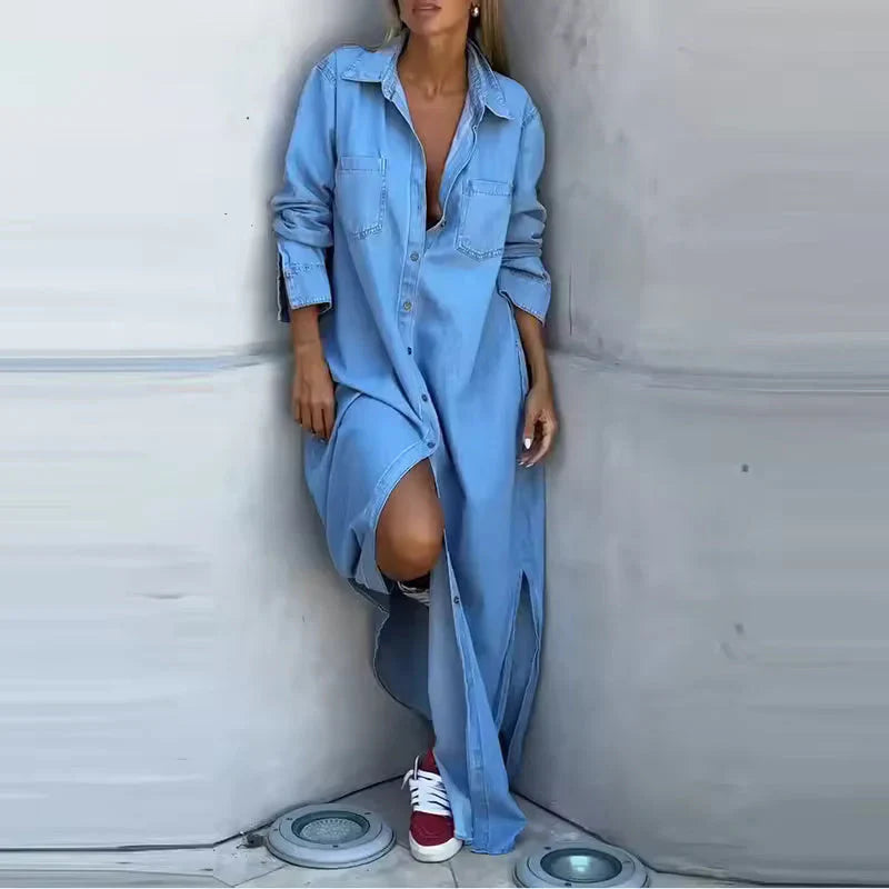Concetta Iorizzo™ Versatile Split Denim Dress, Day to Night