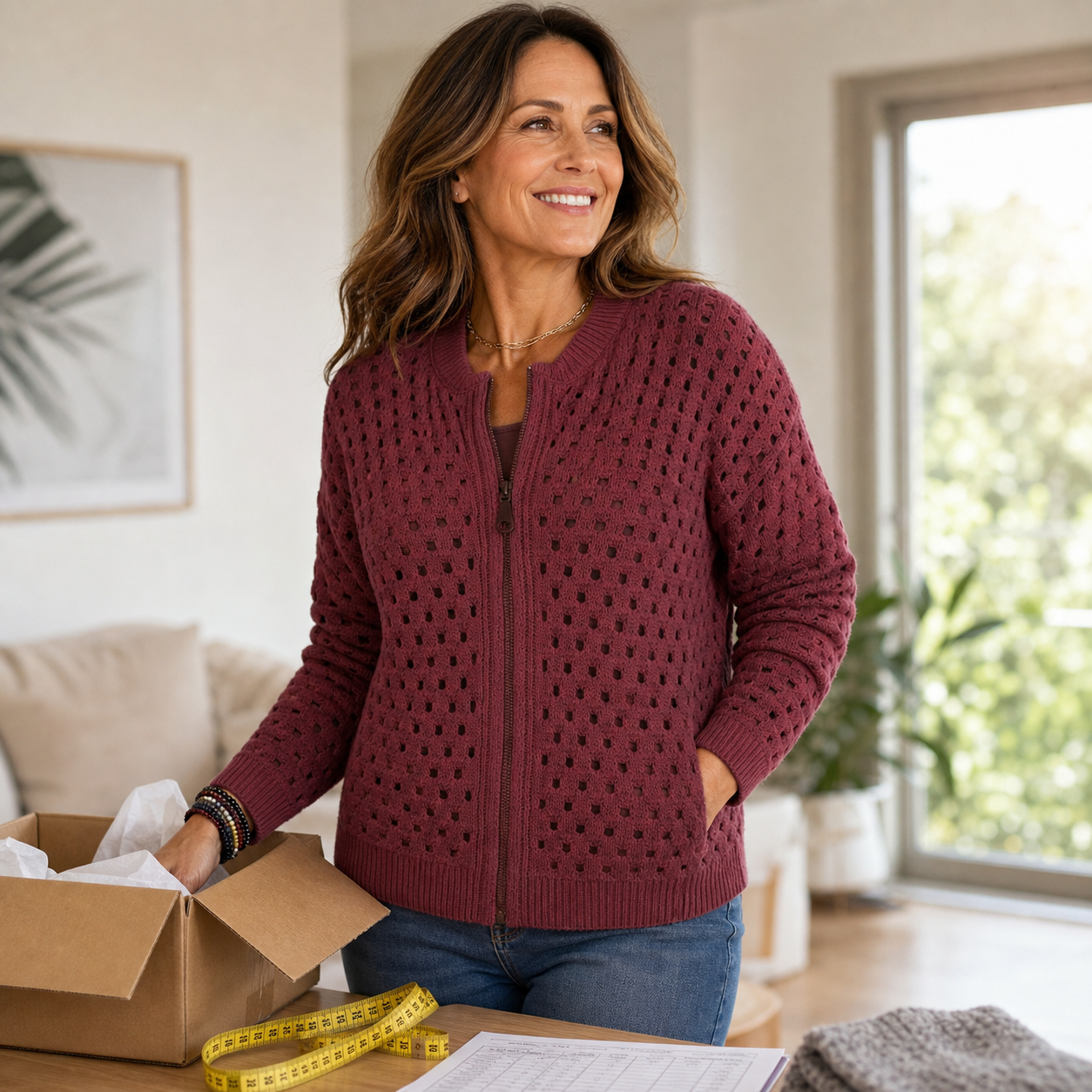Cornelia Ottaviani™ Striped Zip Jacket for Effortless Everyday Wear