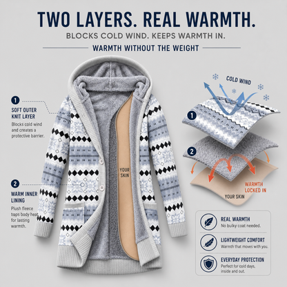 Cozella Luxe™ Hooded Pullover for Cool-Weather Comfort