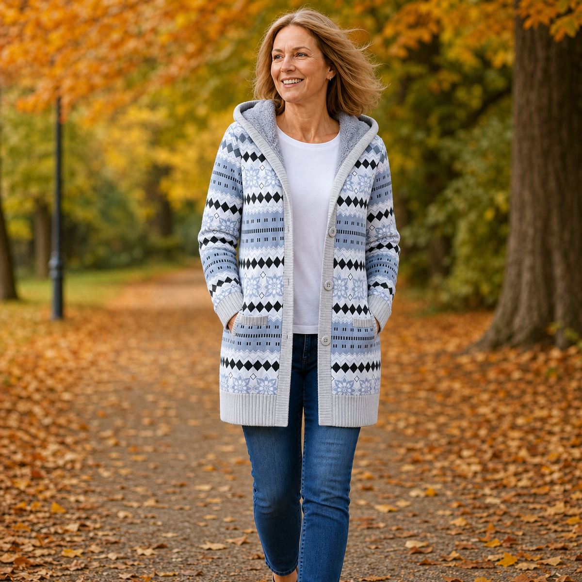 Cozella Luxe™ Hooded Pullover for Cool-Weather Comfort