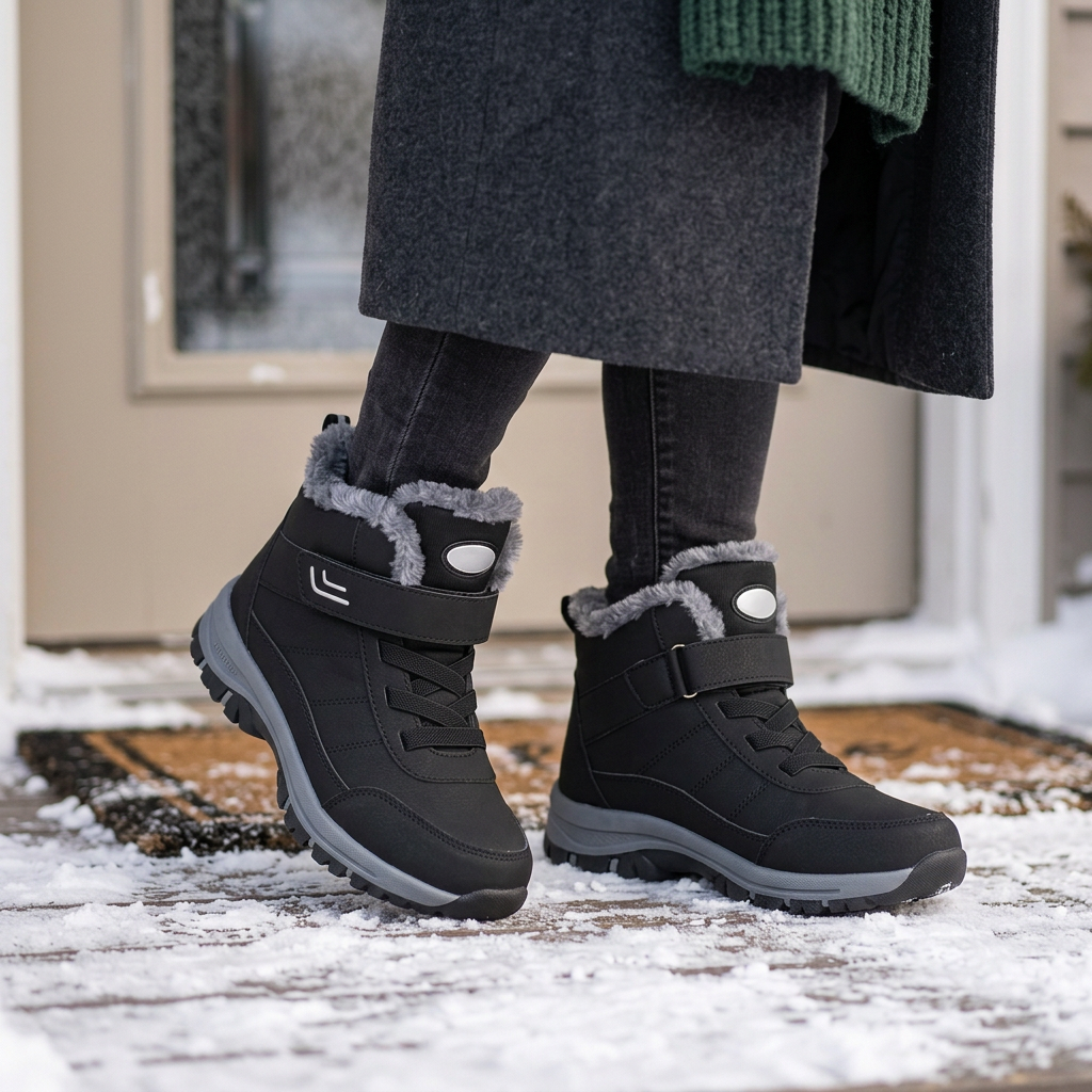 Cozella Nova™ Warm Winter Boots with Easy Velcro Closure