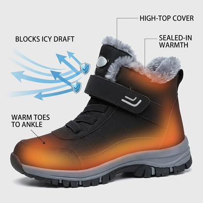 Cozella Nova™ Warm Winter Boots with Easy Velcro Closure