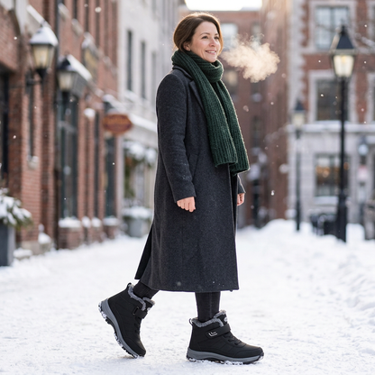 Cozella Nova™ Warm Winter Boots with Easy Velcro Closure