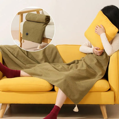 Cozetta Portable Heated Blanket Shawl - main product view of wearable heated shawl