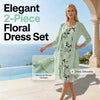 Cristina Mazzoleni™ Elegant Dress Set with Matching Cardigan