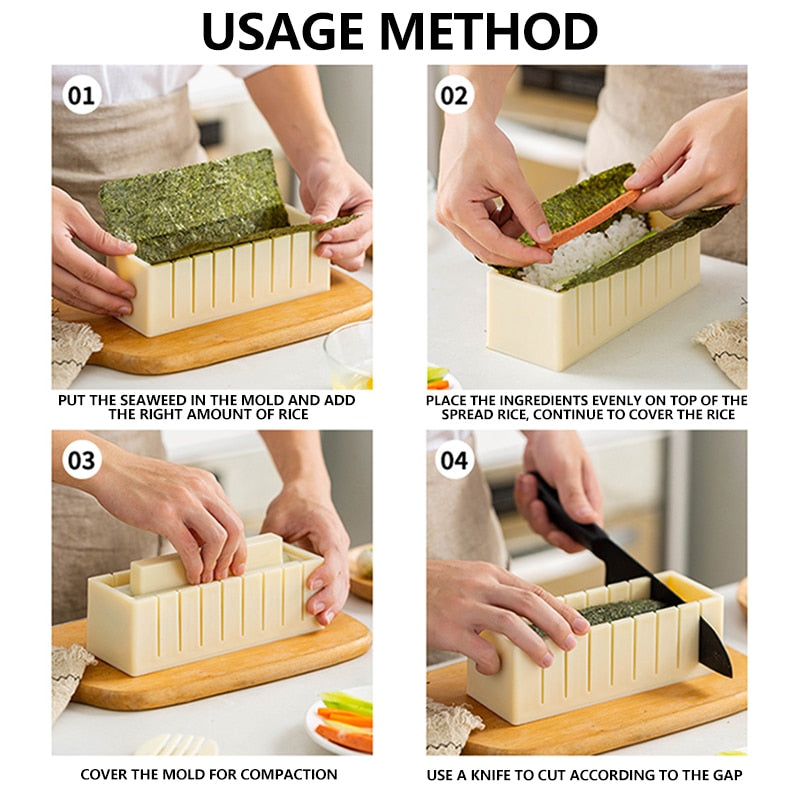 Cuisine Delux+™ Sushi Maker Set | Having fun making sushi together!