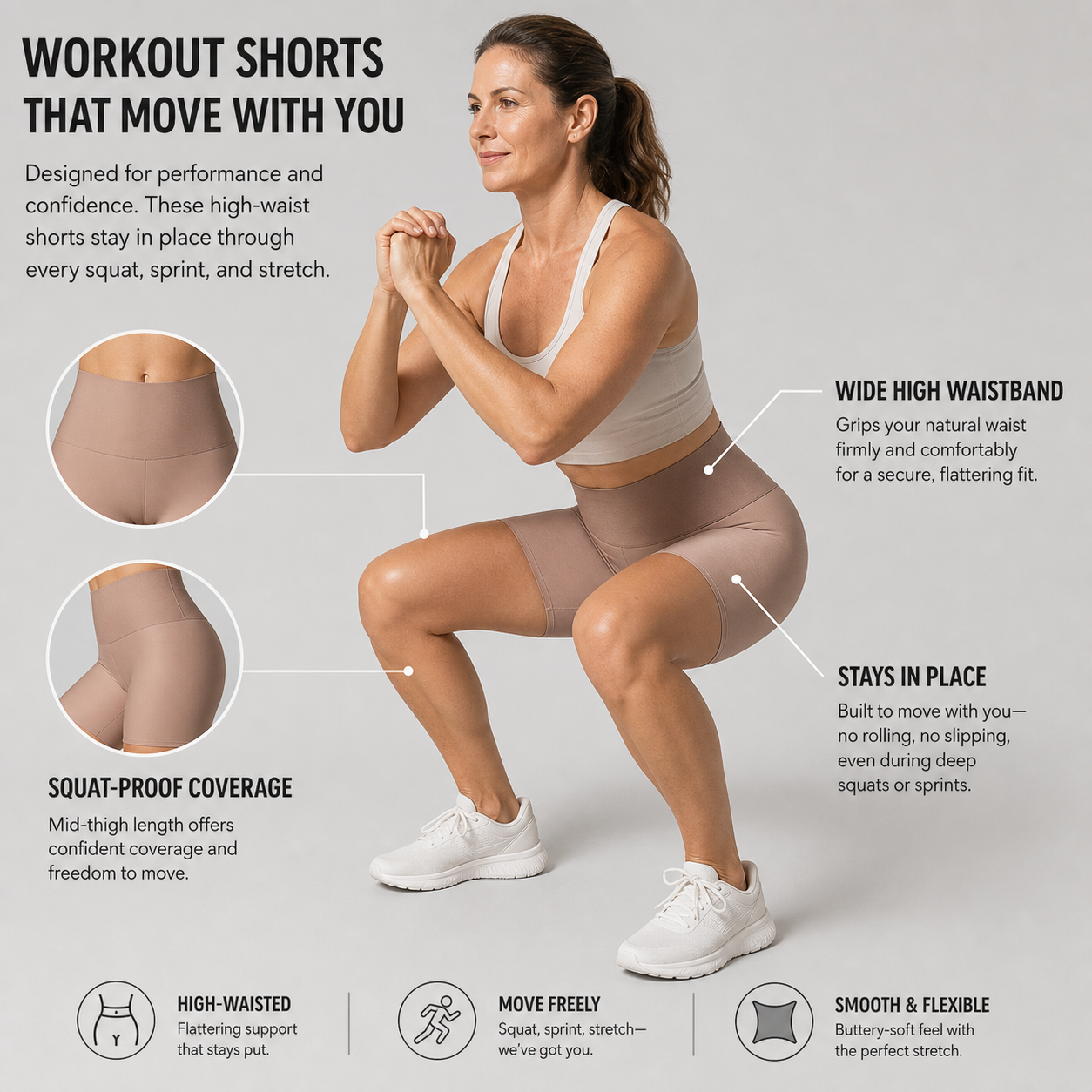 Curvella Prime™ Sculpting Workout Shorts for Confident Movement