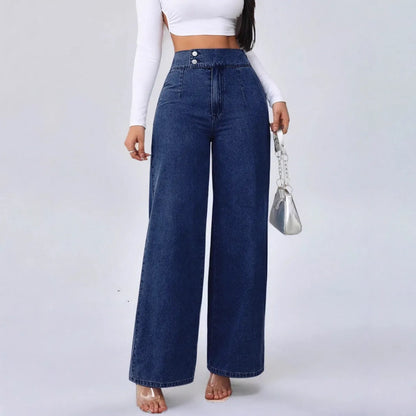 Adriana Russo™ Easy Fit High Waist Straight Jeans