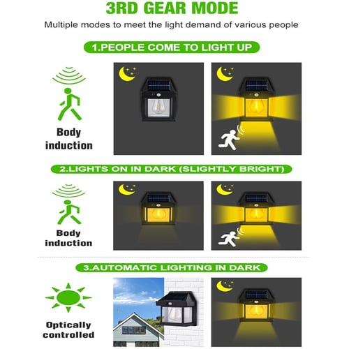 Solar Seren™ Solar-powered outdoor wall lamp