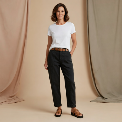Daniela Testa™ Effortless High-Waist Utility Pants