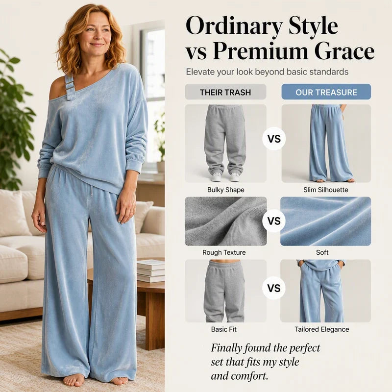 Daria Abbondanza™ Coordinated Off-Shoulder Set for Effortless Elegance