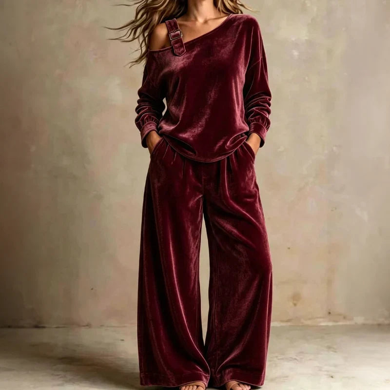 Daria Abbondanza™ Coordinated Off-Shoulder Set for Effortless Elegance