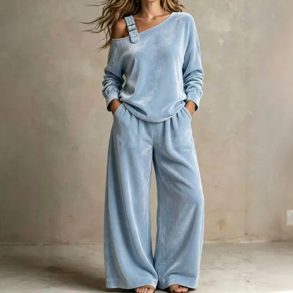 Daria Abbondanza™ Coordinated Off-Shoulder Set for Effortless Elegance
