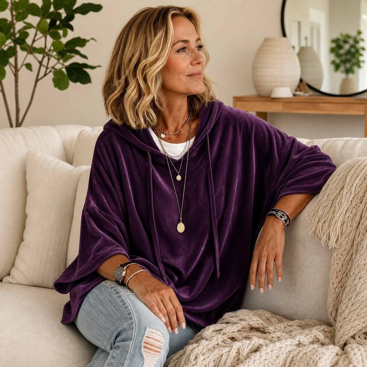 Daria Alberti™ Soft Hoodie for Elevated Lounging