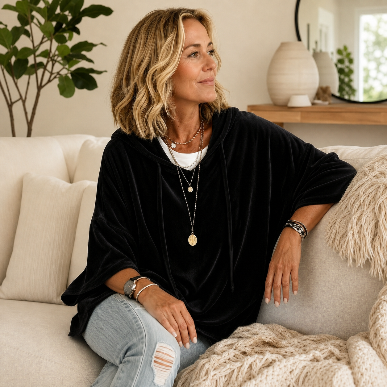 Daria Alberti™ Soft Hoodie for Elevated Lounging