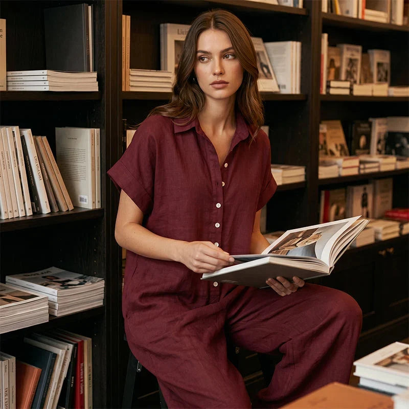 Daria Aloisi™ Versatile Button Jumpsuit for Office to Evening