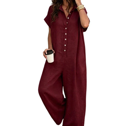 Daria Aloisi™ Versatile Button Jumpsuit for Office to Evening