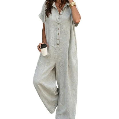 Daria Aloisi™ Versatile Button Jumpsuit for Office to Evening