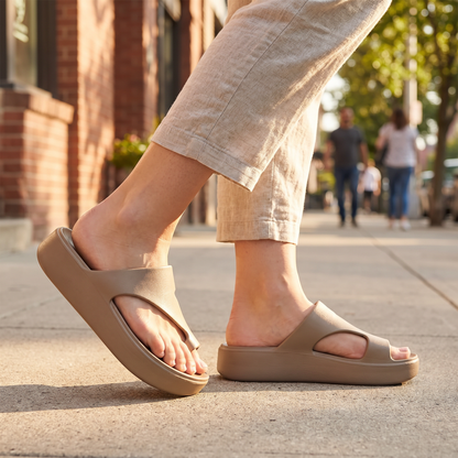 Daria Barbieri™ Cushioned Platform Sandals for Easy Wear