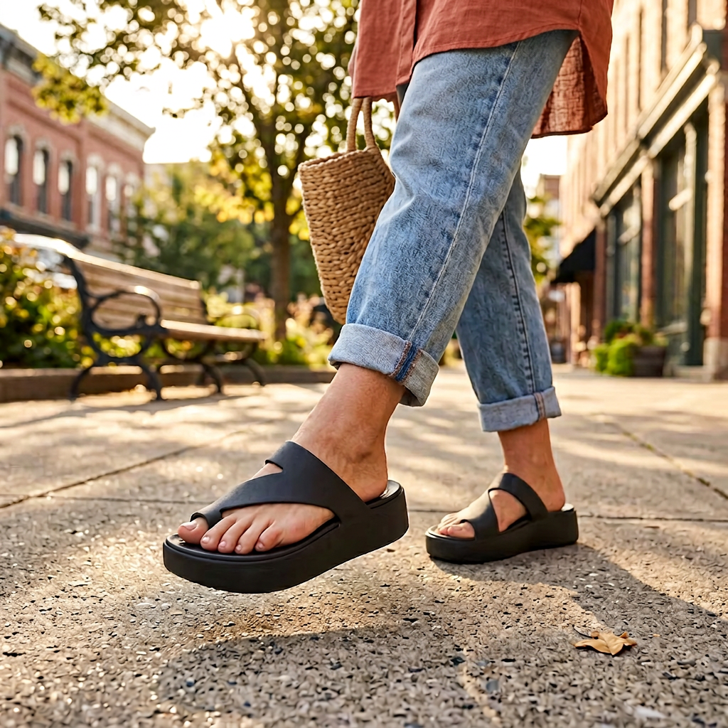 Daria Barbieri™ Cushioned Platform Sandals for Easy Wear
