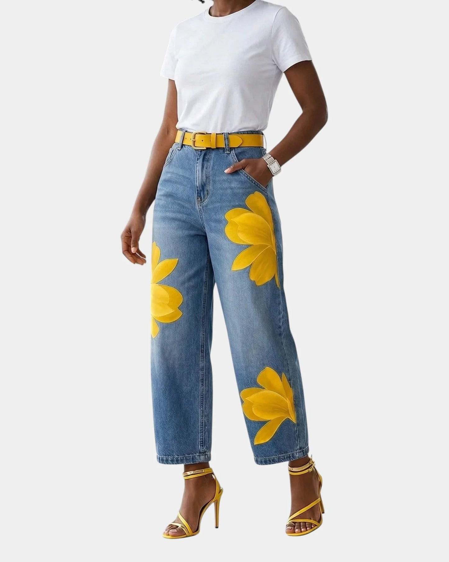 Daria Della Valle™ Elegant Floral Trousers for Everyday Style