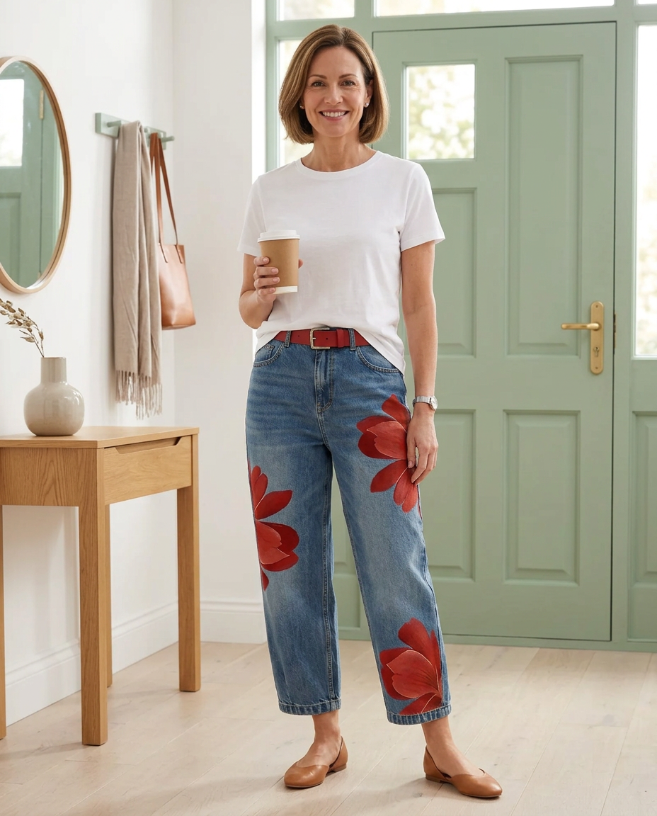 Daria Della Valle™ Elegant Floral Trousers for Everyday Style