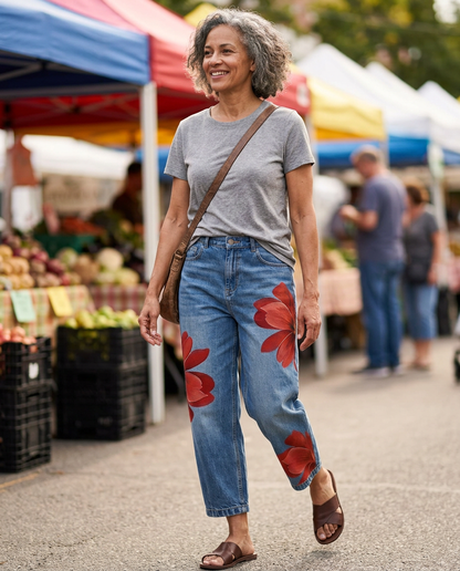 Daria Della Valle™ Elegant Floral Trousers for Everyday Style