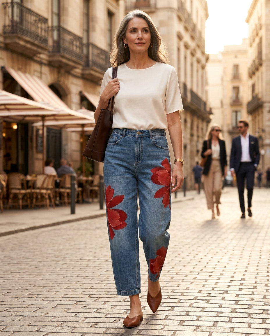 Daria Della Valle™ Elegant Floral Trousers for Everyday Style