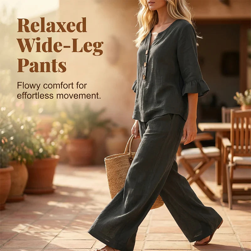Daria Mecocci™ Breathable Homewear Set for Effortless Comfort