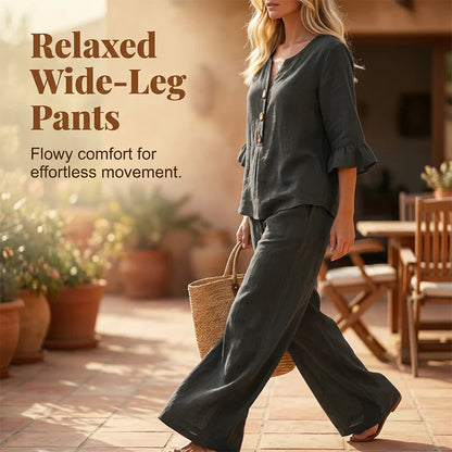 Daria Mecocci™ Breathable Homewear Set for Effortless Comfort
