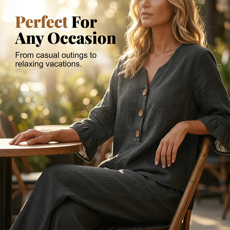 Daria Mecocci™ Breathable Homewear Set for Effortless Comfort