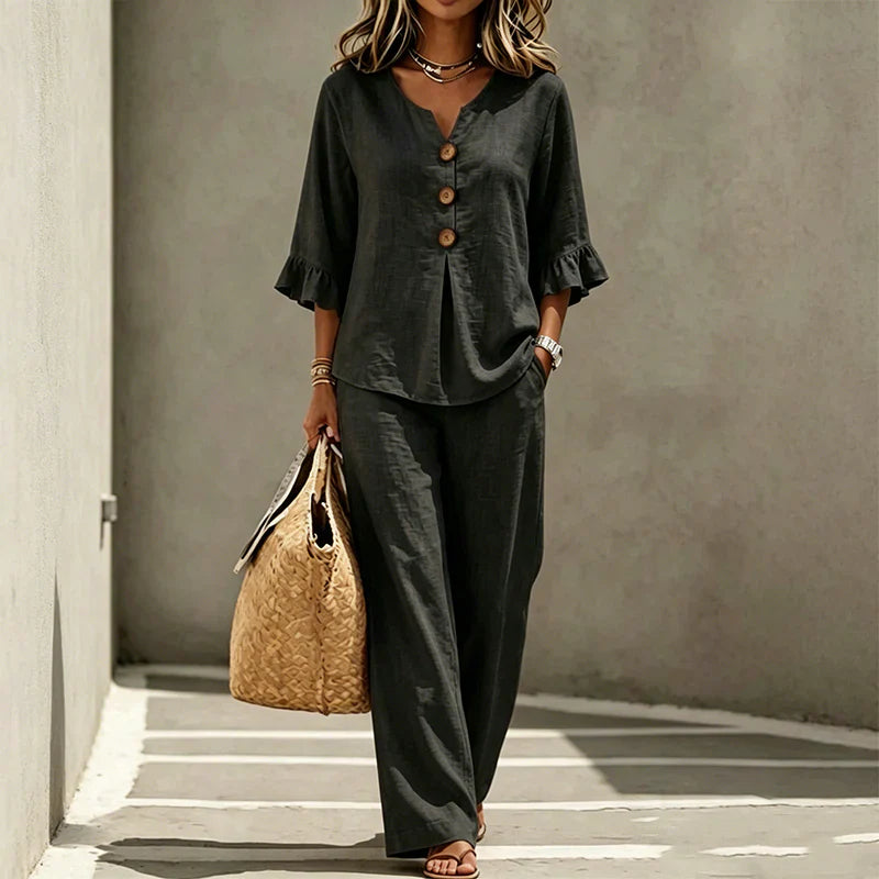 Daria Mecocci™ Breathable Homewear Set for Effortless Comfort