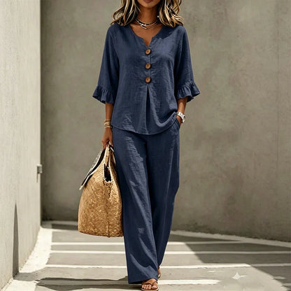 Daria Mecocci™ Breathable Homewear Set for Effortless Comfort